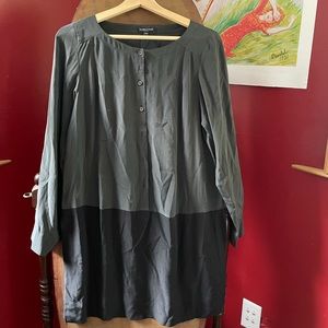 Grey and Black Eileen Fisher Dress